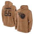 Boles T.Titans #66 Fernando Carmona Jr. Player Brown Salute To Service Club Pullover Hoodies Home Game Stitched Jerseys