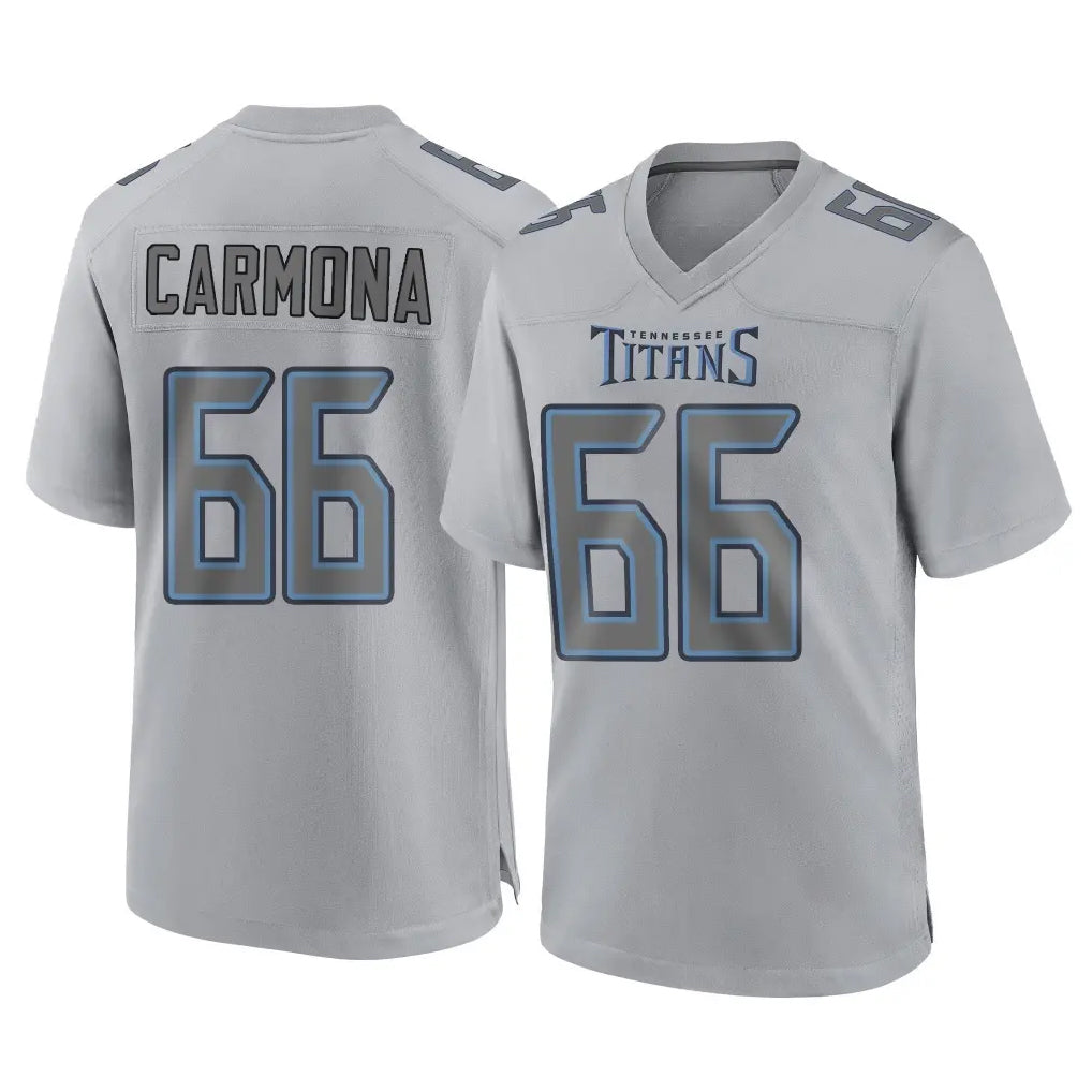 Boles T.Titans #66 Fernando Carmona Jr. Player Gray Atmosphere Fashion Home Game Stitched Jerseys