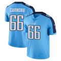 Boles T.Titans #66 Fernando Carmona Jr. Player Light Blue Limited Color Rush Home Game Stitched Jerseys