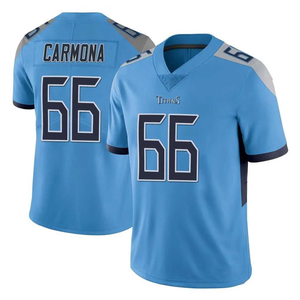 Boles T.Titans #66 Fernando Carmona Jr. Player Light Blue Limited Vapor Untouchable Home Game Stitched Jerseys