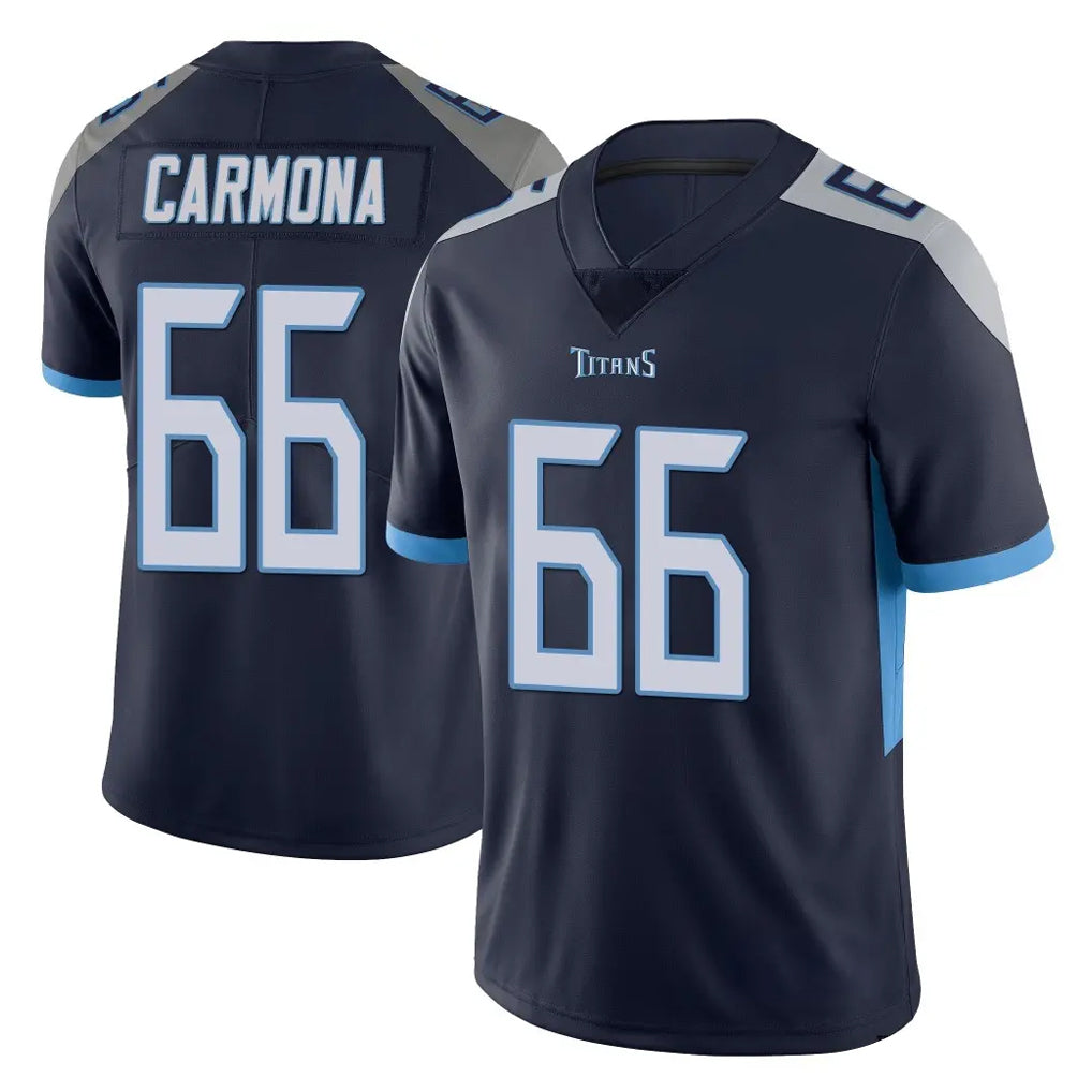 Boles T.Titans #66 Fernando Carmona Jr. Player Navy Limited Vapor Untouchable Home Game Stitched Jerseys