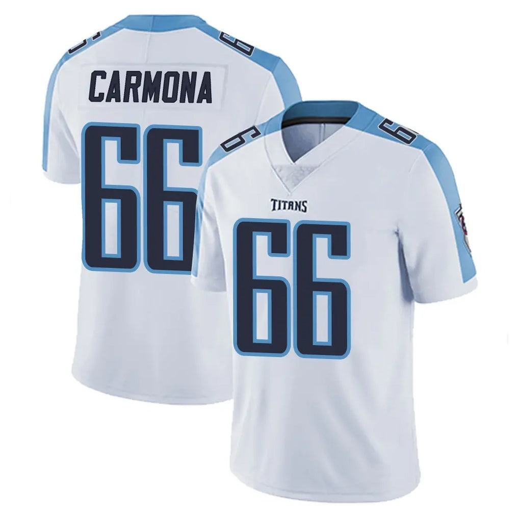 Boles T.Titans #66 Fernando Carmona Jr. Player White Limited Vapor Untouchable Home Game Stitched Jerseys