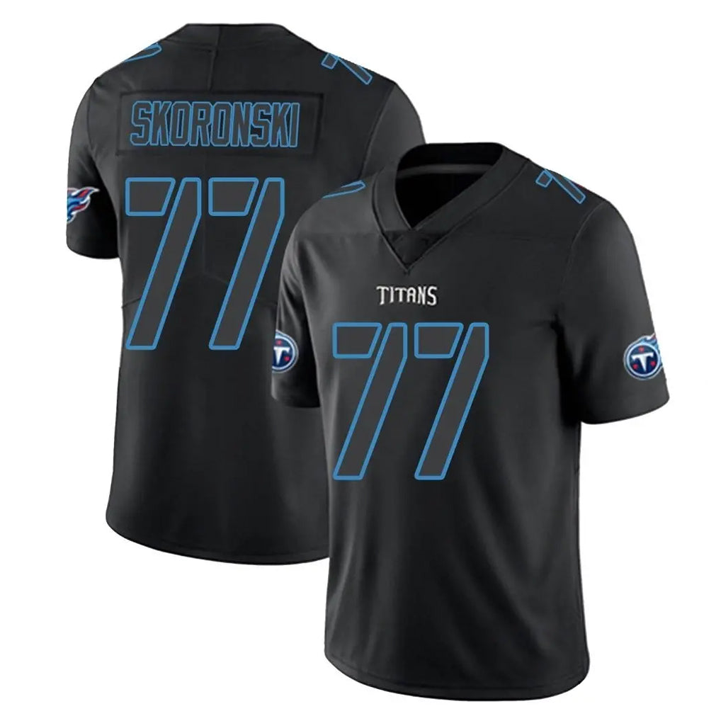 Boles T.Titans #77 Peter Skoronski Player Black Impact Limited Home Game Stitched Jerseys