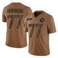 Boles T.Titans #77 Peter Skoronski Player Brown Limited Salute to Service Home Game Stitched Jerseys