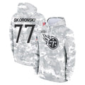Boles T.Titans #77 Peter Skoronski Player Camo Arctic Salute to Service Pullover Hoodies Home Game Stitched Jerseys