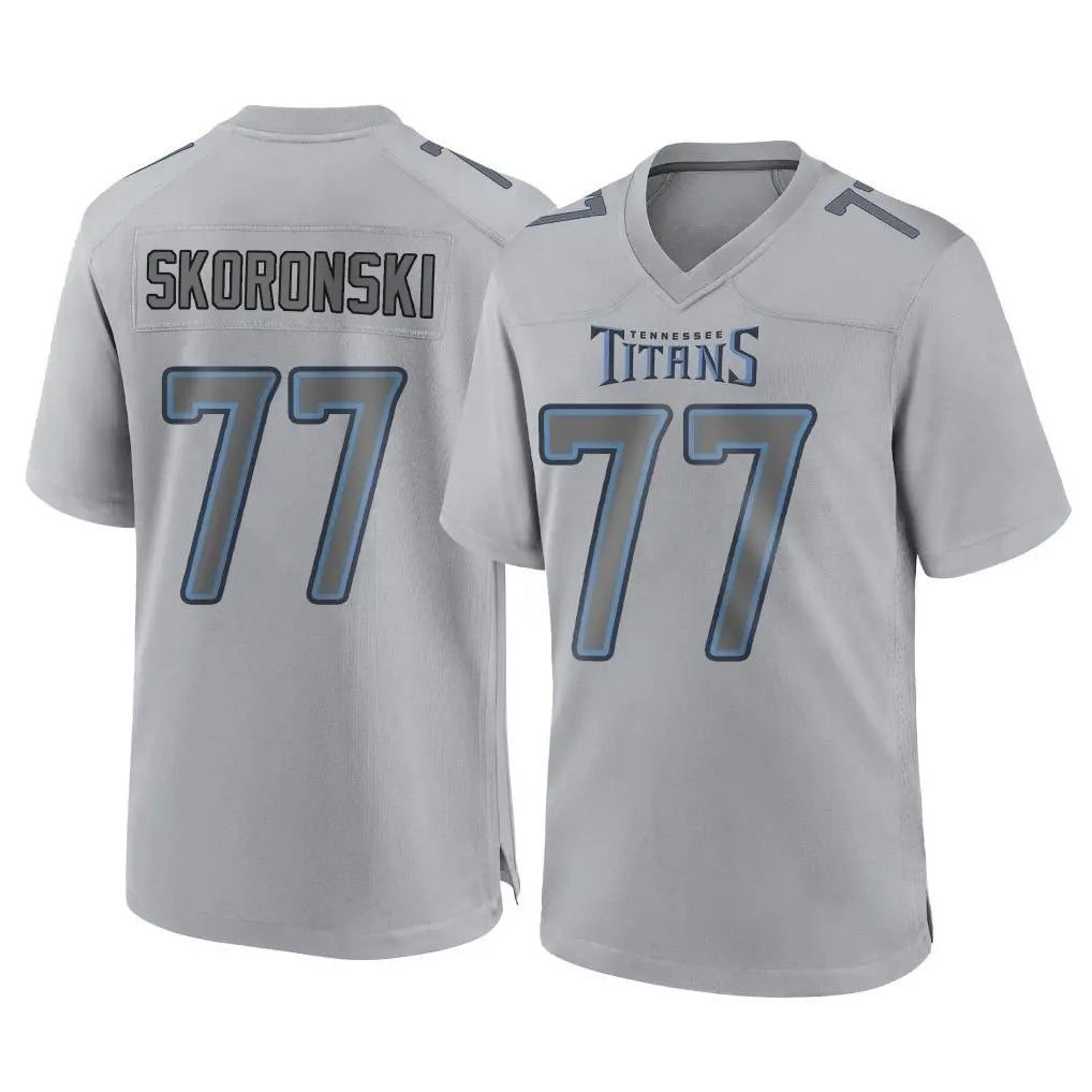 Boles T.Titans #77 Peter Skoronski Player Gray Atmosphere Fashion Home Game Stitched Jerseys