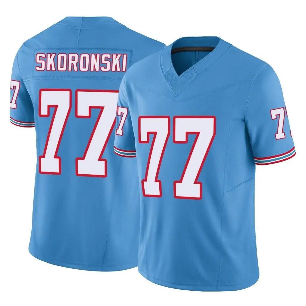 Boles T.Titans #77 Peter Skoronski Player Light Blue Limited Vapor F.U.S.E. Home Game Stitched Jerseys