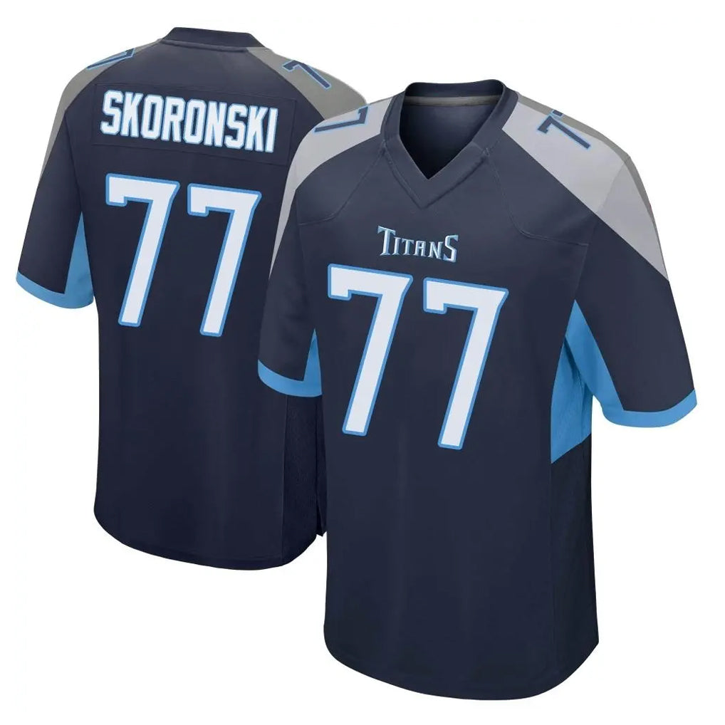 Boles T.Titans #77 Peter Skoronski Player Navy Home Game Stitched Jerseys