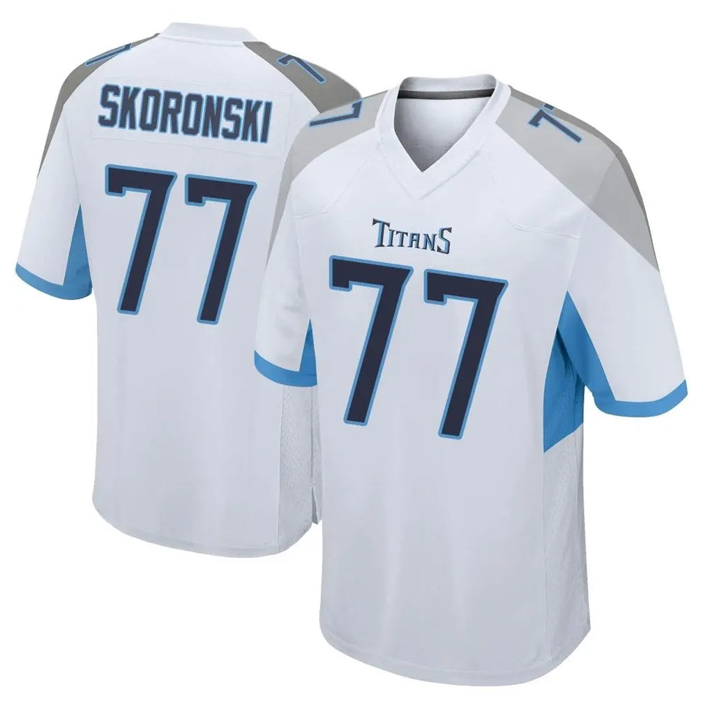 Boles T.Titans #77 Peter Skoronski Player White Home Game Stitched Jerseys