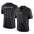 Boles T.Titans #91 John Franklin-Myers Player Black Limited Reflective Home Game Stitched Jerseys