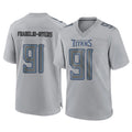 Boles T.Titans #91 John Franklin-Myers Player Gray Atmosphere Fashion Home Game Stitched Jerseys