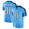 Boles T.Titans #91 John Franklin-Myers Player Light Blue Limited Color Rush Home Game Stitched Jerseys