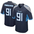 Boles T.Titans #91 John Franklin-Myers Player Navy Home Game Stitched Jerseys