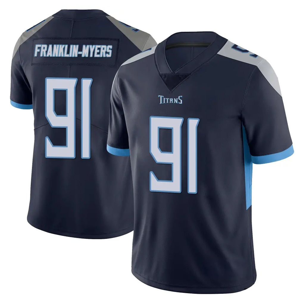 Boles T.Titans #91 John Franklin-Myers Player Navy Limited Vapor Untouchable Home Game Stitched Jerseys