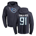 Boles T.Titans #91 John Franklin-Myers Player Navy Logo Pullover Hoodies Home Game Stitched Jerseys