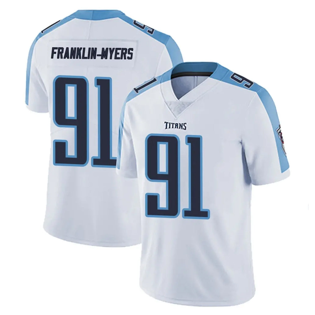 Boles T.Titans #91 John Franklin-Myers Player White Limited Vapor Untouchable Home Game Stitched Jerseys