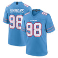 Boles T.Titans #98 Jeffery Simmons Player Light Blue 2026 Game Home Stitched Jerseys