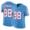Boles T.Titans #98 Jeffery Simmons Player Light Blue Limited Vapor F.U.S.E. Home Game Stitched Jerseys