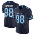 Boles T.Titans #98 Jeffery Simmons Player Navy 2026 Rivalries Collection Limited Home Game Stitched Jerseys