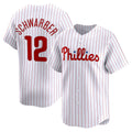Boles  Philadelphia Phillies #12 Kyle Schwarber White  Home Limited Player Jersey