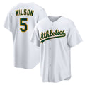 Boles  Oakland Athletics  #5 Jacob Wilson White  Home Replica Jersey