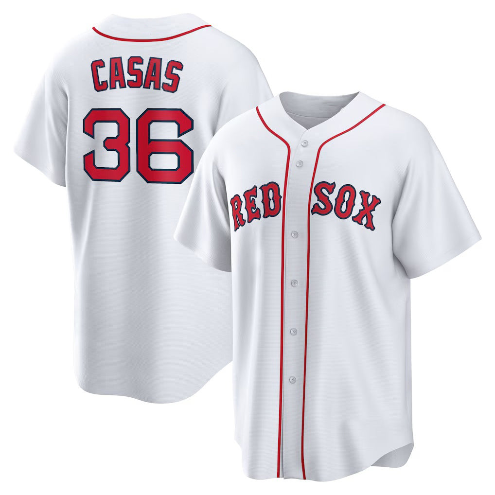 Boles Boston Red Sox #36 Triston Casas White  Home Replica Jersey