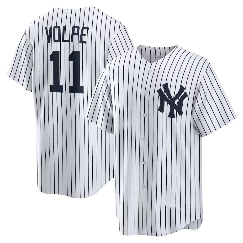 Boles  New York Yankees #11 Anthony Volpe White  Home Replica Player Jersey