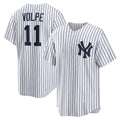 Boles  New York Yankees #11 Anthony Volpe White  Home Replica Player Jersey