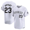 Boles  Colorado Rockies #23 Kris Bryant White-Purple  Replica Player Jersey