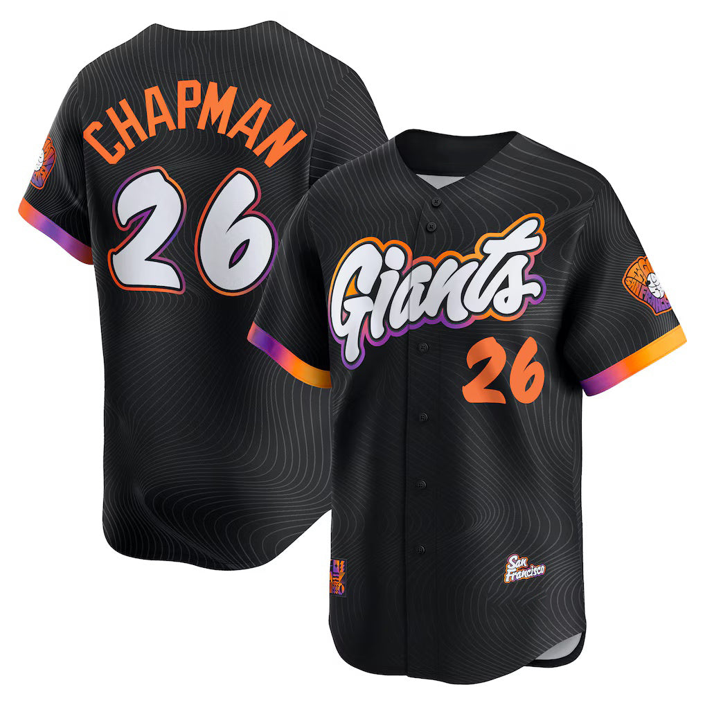 Boles  San Francisco Giants #26 Matt Chapman Black  Anthracite 2025 City Connect Limited Jersey