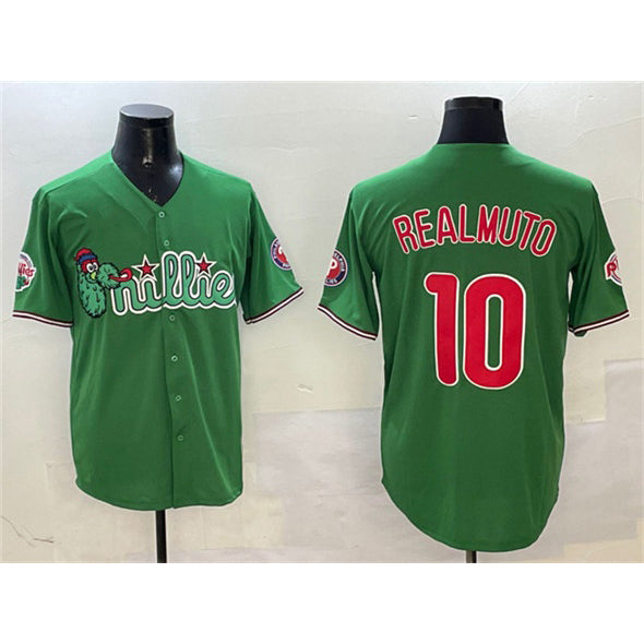 Boles  Philadelphia Phillies #10 J.T. Realmuto Green  Phanatic Limited Stitched Jersey
