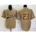 Boles  San Diego Padres #23 Fernando Tatis Jr Tan  NEW 2023 Cool Base Stitched Jersey 2