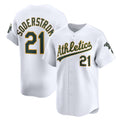 Boles  Oakland Athletics  #21 Tyler Soderstrom White  Home Limited Player Jersey