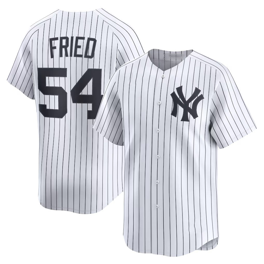 Boles  New York Yankees #54 Max Fried White  Home Limited Player Jersey 2