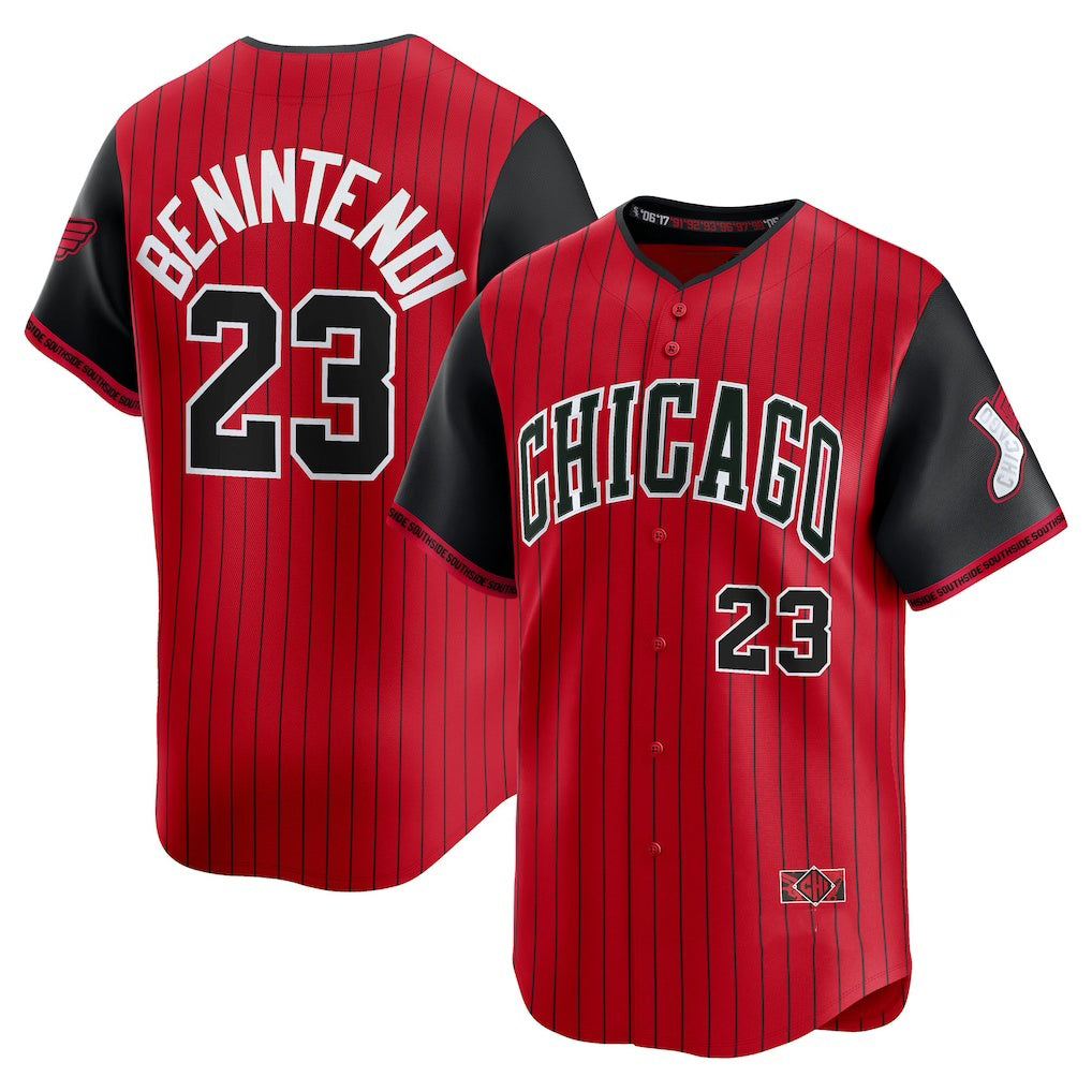 Boles  Chicago White Sox #23 Andrew Benintendi Red-Black  2025 City Connect Limited Player Jersey