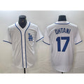 Boles Los Angeles Dodgers #17 Shohei Ohtani White  Cool Base Stitched Jersey