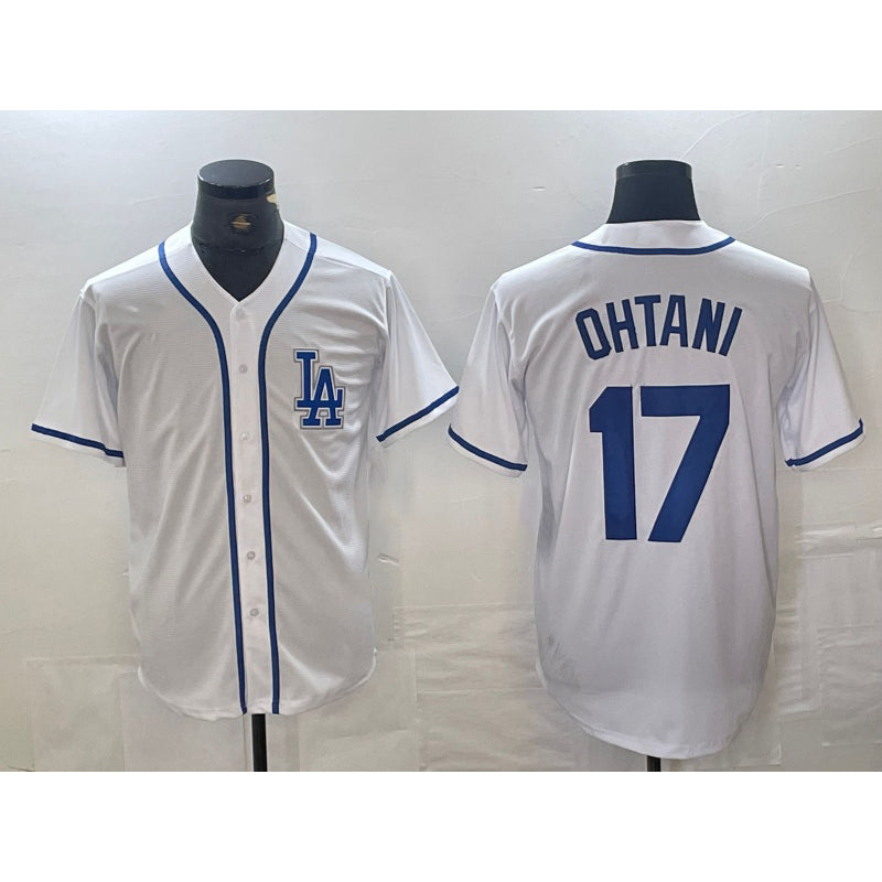 Boles Los Angeles Dodgers #17 Shohei Ohtani White  Cool Base Stitched Jersey