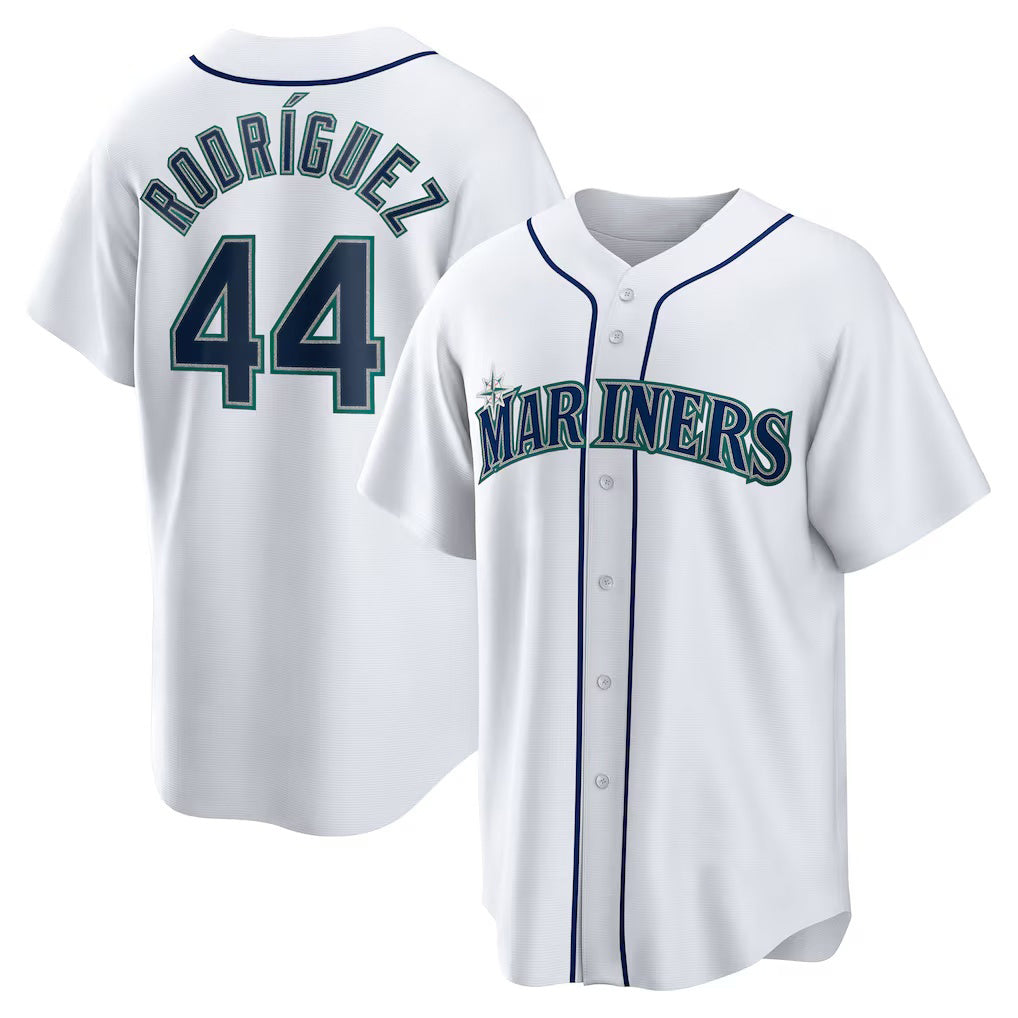 Boles Seattle Mariners #44 Julio Rodriguez White  Home Replica Player Jersey