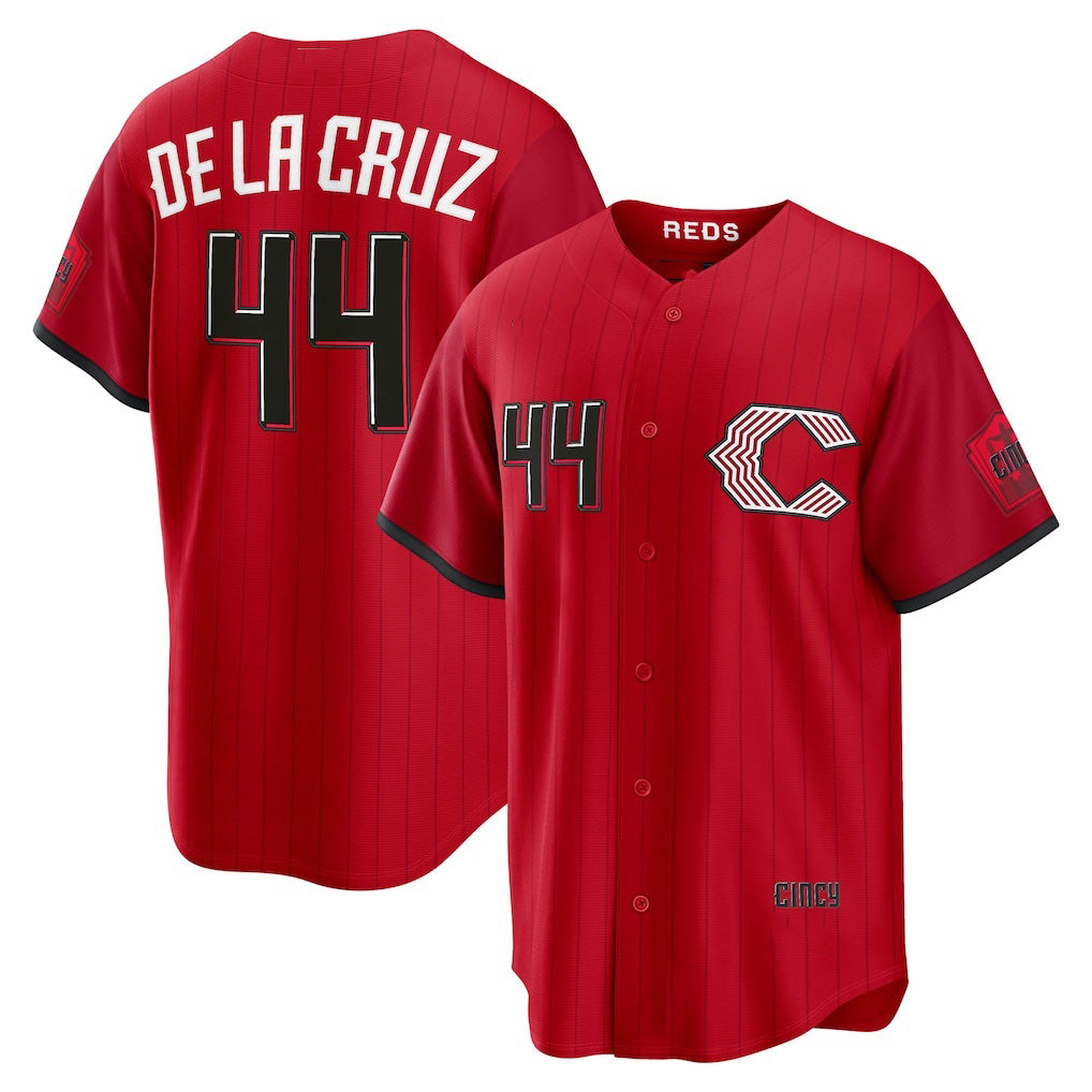 Boles Cincinnati Reds #44 Elly De La Cruz Red  2026 City Connect Stadium Jersey