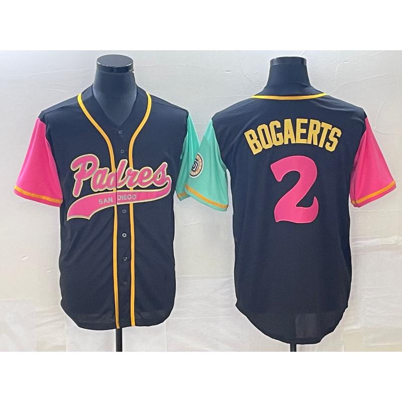 Boles  San Diego Padres #2 Xander Bogaerts Brack  NEW 2023 City Connect Cool Base Stitched Jersey 2