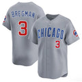 Boles  Chicago Cubs #3 Alex Bregman Gray  2026 Limited Stitched Jersey