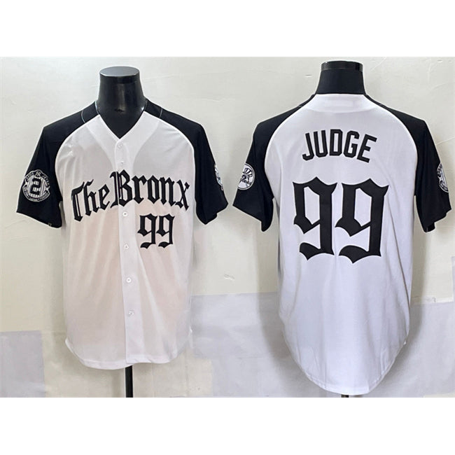 Boles  New York Yankees #99 Aaron Judge White Black  'Gothic Legacy Edition' Vapor Premier Limited Stitched Jersey