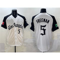 Boles Los Angeles Dodgers #5 Freddie Freeman White Black  Mexico 2025 LA Gothic Style With Fernando Patch Vapor Premier Limited Stitched Jersey