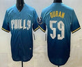 Boles  Philadelphia Phillies #59 Jhoan Duran Blue  2024 City Cool Base Jersey