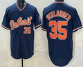 Boles Detroit Tigers #35 Justin Verlander Navy  Limited Jersey