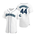 Boles Seattle Mariners #44 Julio Rodr¨ªguez White  Flex Base Stitched Jersey
