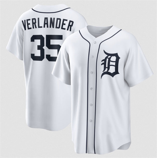 Boles Detroit Tigers #35 Justin Verlander White  2026 Cool Base Stitched Jersey