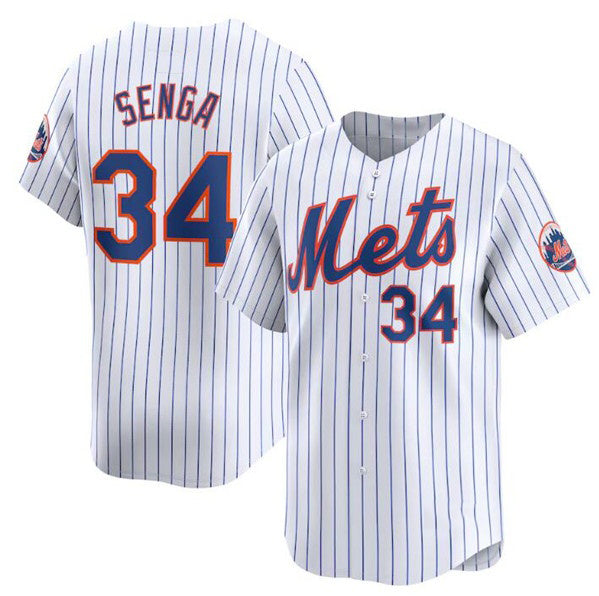 Boles  New York Mets #34 Kodai Senga White  2024 Home Limited Stitched Jersey