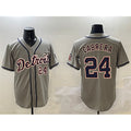 Boles Detroit Tigers #24 Miguel Cabrera Gray  Cool Base Stitched Jersey