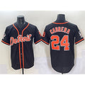 Boles Detroit Tigers #24 Miguel Cabrera Black  With Patch Cool Base Stitched Jersey